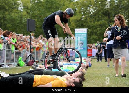 Escursioni in bicicletta - RideLondon prudenziale - Giorno 1 - Londra Foto Stock