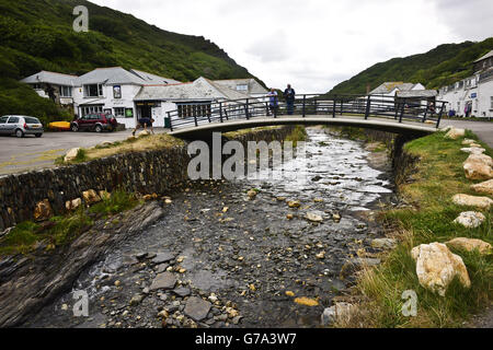 Boscastle inondazioni anniversario Foto Stock