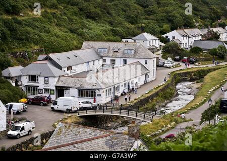 Boscastle inondazioni anniversario Foto Stock