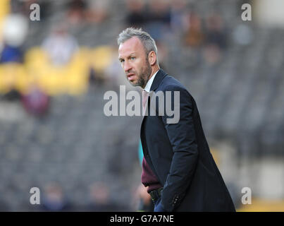 Calcio - Sky Bet League One - Notts County v Colchester United - Meadow Lane. Il direttore della contea di Notts Shaun Derry Foto Stock