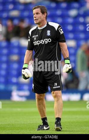 Calcio - Capital One Cup - Second Round - Birmingham City / Sunderland - St Andrews. John Vaughan, allenatore di portiere della città di Birmingham Foto Stock