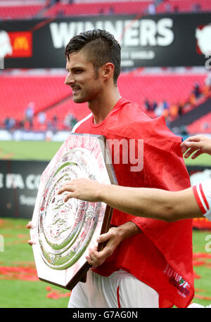 Calcio - FA scudo comunitario 2014 - Arsenal v Manchester City - Wembley Stadium Foto Stock