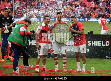 Calcio - protezione comunitaria - Arsenal v Manchester City - Wembley Stadium Foto Stock