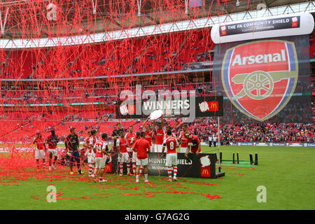 Calcio - protezione comunitaria - Arsenal v Manchester City - Wembley Stadium Foto Stock