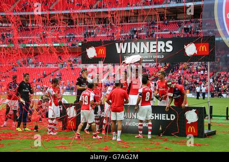 Calcio - protezione comunitaria - Arsenal v Manchester City - Wembley Stadium Foto Stock