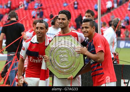 Calcio - protezione comunitaria - Arsenal v Manchester City - Wembley Stadium Foto Stock