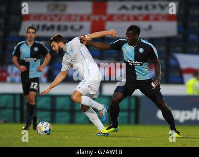 Calcio - Johnstone la vernice Trophy - sezione meridionale - Wycombe Wanderers v Coventry City - Adams Park Foto Stock