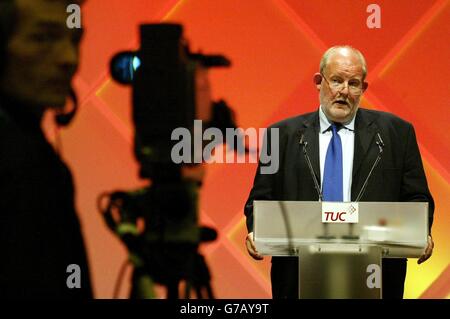 Charles Clarke TUC conferenza Foto Stock