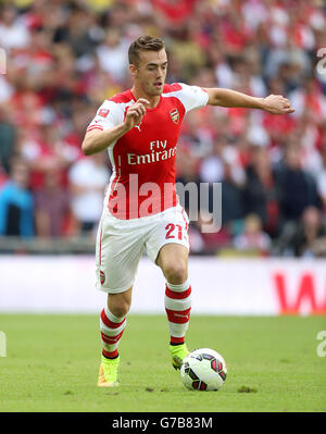 Calcio - FA scudo comunitario 2014 - Arsenal v Manchester City - Wembley Stadium Foto Stock