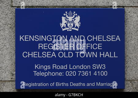 Ufficio del Registro di Kensington e Chelsea, Municipio di Chelsea, Kings Road, Londra. Foto Stock