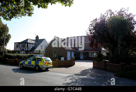 Vista generale di Chapel Briars a Hemsby, Norfolk pensato per essere la casa parentale di Hannah Witheridge, che è stato trovato assassinato su una spiaggia tailandese oggi. Foto Stock
