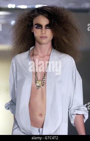 David Cooper London Fashion Week Foto Stock