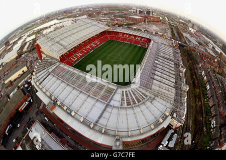 Calcio. UEFA Champions League. Manchester United contro Juventus. Stadio Old Trafford, sede del Manchester United Foto Stock