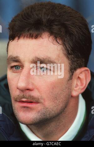 Calcio - qualificatore della Coppa del mondo - Irlanda / Islanda. John Aldridge, giocatore/manager di Tranmere Rovers Foto Stock