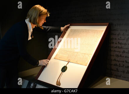 Magna Carta in Galleria del Patrimonio - Londra Foto Stock