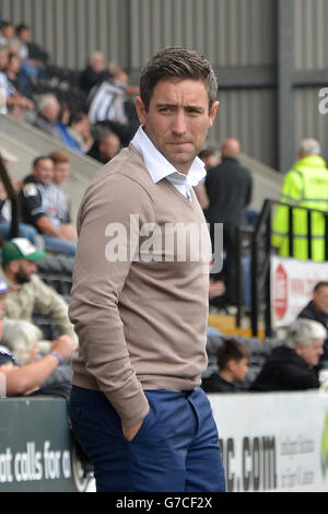 Calcio - Sky Bet League One - Notts County v Oldham Athletic - Meadow Lane. Lee Johnson, direttore di Oldham Athletic Foto Stock