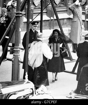 Royalty - Queen Mary - funebre della Regina e del Duca di Edimburgo - Westminster Hall, Londra Foto Stock