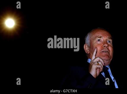 John Reid Segretario di Stato per la Salute parla alla Conferenza del Partito laburista di Brighton, Sussex orientale. Foto Stock