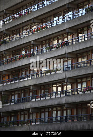 Barbican stock - Londra Foto Stock