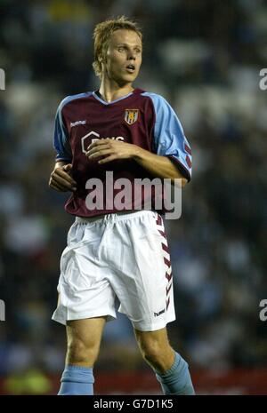 Martin Laursen - Aston Villa, in pre-stagione amichevole al Pride Park, Derby. Foto Stock