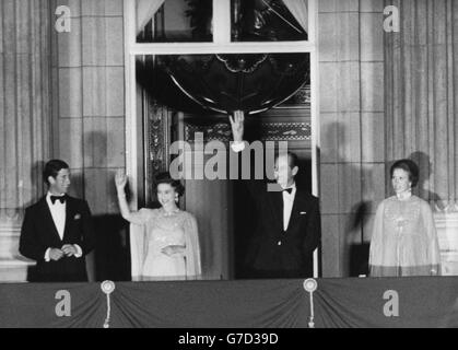 Royalty - Giubileo d'argento della Regina - Buckingham Palace di Londra Foto Stock