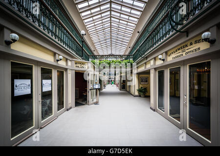 L'interno dell'Arcade, nel centro di Providence, Rhode Island. Foto Stock