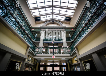 L'interno dell'Arcade, nel centro di Providence, Rhode Island. Foto Stock