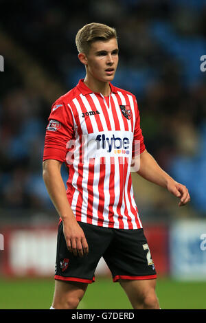 Calcio - Johnstone's Paint Trophy - secondo turno - Coventry City v Exeter City - Ricoh Arena. Jason Papa, Exeter City Foto Stock