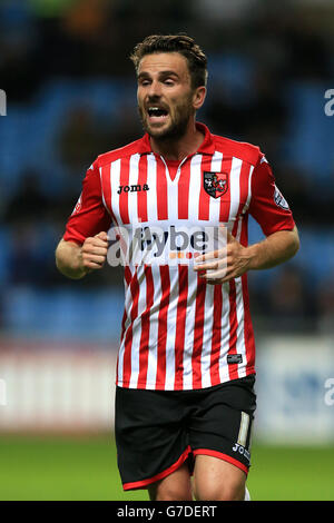 Calcio - Johnstone's Paint Trophy - secondo turno - Coventry City v Exeter City - Ricoh Arena. Arron Davies, Exeter City Foto Stock