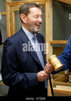 Blunkett visite prigioniero del Centro di Formazione Foto Stock