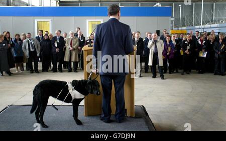 Blunkett visite prigioniero del Centro di Formazione Foto Stock