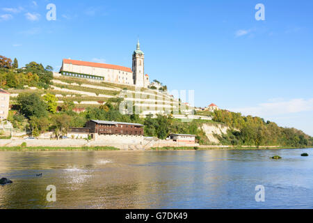 Castello Mělník su fiume Labe (Elba ), Mělník (Melnik) , Repubblica Ceca, Stredocesky, Mittelböhmen, Boemia centrale, Foto Stock