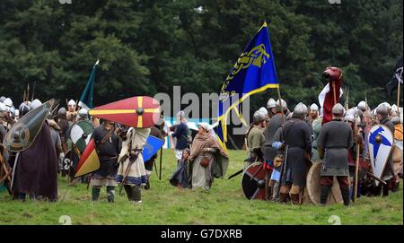 Battaglia di Hastings rievocazione Foto Stock