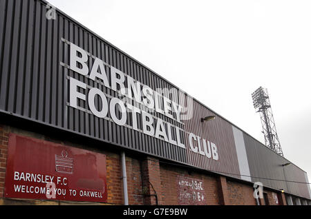 Calcio - Campionato Sky Bet - Barnsley v Bradford City - Oakwell. Vista generale del campo da calcio di Oakwell. Foto Stock