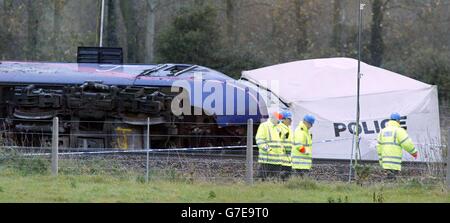 Ufton Nervet treno crash Foto Stock