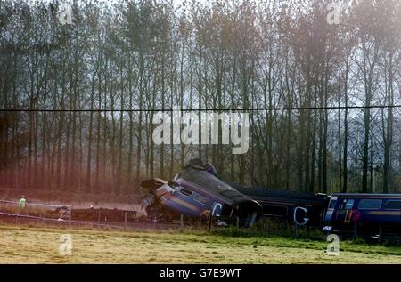 Ufton Nervet treno crash Foto Stock