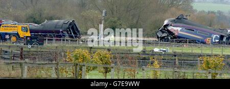 Ufton Nervet treno crash Foto Stock