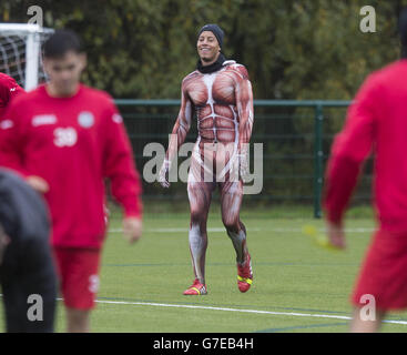 Calcio - Partick Thistle sessione di formazione - Lochinch Foto Stock