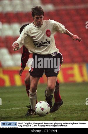 Il calcio ... Pontins League ... Nottingham Forest Riserve -v- Liverpool della Riserva Foto Stock