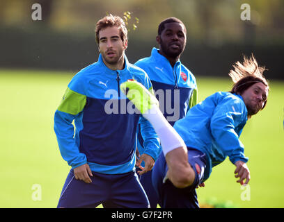 Soccer - UEFA Champions League - Gruppo D - RSC Anderlecht v Arsenal - Arsenale sessione di formazione - Londra prendere per Colney Foto Stock