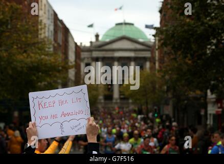 Atletica - 35th Dublin City Marathon Foto Stock