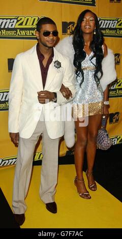 Usher e Naomi Campbell - MTV Europe Music Awards 2004 Foto Stock