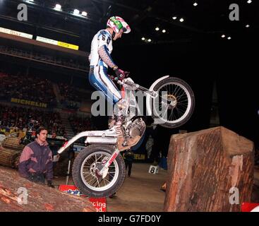 Campionato mondiale Indoor Arena Trial Bike, Sheffield. Foto Stock