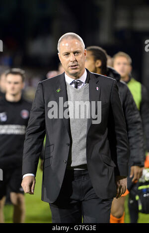 Calcio - Sky Bet Championship - Fulham v Charlton Athletic - Craven Cottage. Fulham Manager Kit Symons Foto Stock