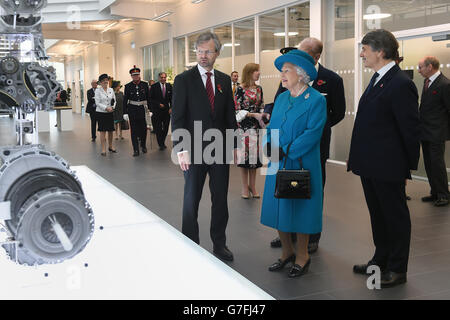 Royal visita al West Midlands Foto Stock