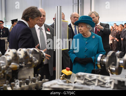 Royal visita al West Midlands Foto Stock