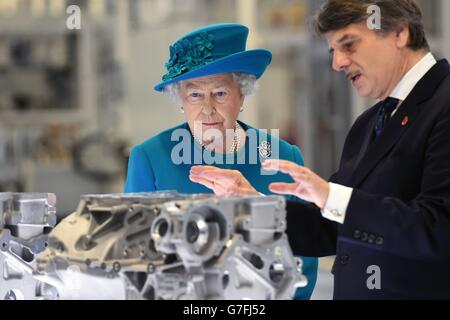 Royal visita al West Midlands Foto Stock