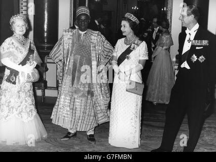 Royalty - Presidente Shagari Visita di Stato - Buckingham Palace di Londra Foto Stock