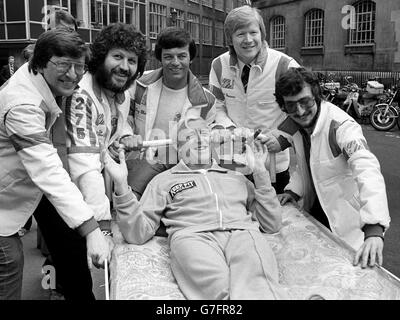 Musica - Radio un disc jockey - 1980 Foto Stock