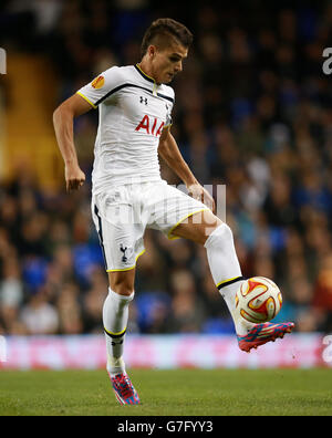 Tottenham Hotspur Erik lamela durante la UEFA Europa League, partita del Gruppo C a White Hart Lane, Londra. Foto Stock